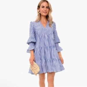 Kenzo dress blue white striped pomander place
